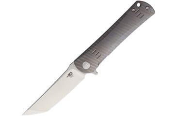 Image of Bestech Knives Kendo Framelock Folding Knife, Stripe, Stripe anodized titanium handle, BT1903-F