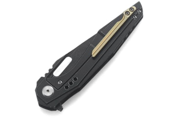 Image of Bestech Knives Malware Framelock CF Folding Knife, S35Vn Blade With Black Stonewash Finish, Carbon Fiber And Titanium Handle, 4.72 Inches Closed Length, Ceramic Ball Bearing, Black, BT1902D