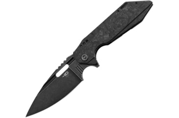 Image of Bestech Knives Shodan Framelock Folding Knife, Carbon fiber handle with black titanium back handl, BT1910D