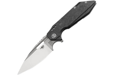 Image of Bestech Knives Shodan Framelock Folding Knife, Carbon fiber handle with titanium back handle, BT1910C