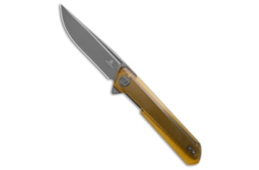 Image of Bestechman Bestech Knives Dundee Liner Lock MagnaCut Knife Ultem 3.5" Gray PVD, Yellow, CPM MagnaCut, adult, BHQ-208301