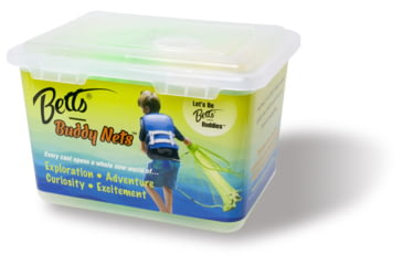 Image of Betts Buddy Mono Cast Net 4' Chartreuse 3/8" Mesh 3/4Lb Iron Weights per Ft, Boxed, CH4-I