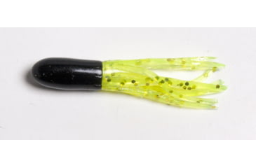 Image of Betts Mini Tube Tail Tube, 20 Pack, 1.5in, Black/Chartreuse Glitter, 56-20-22