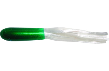 Image of Betts Mini Tube Tail Tube, 20 Pack, 1.5in, Green/Pearl, 56-20-27