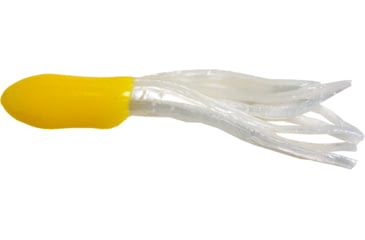 Image of Betts Mini Tube Tail Tube, 20 Pack, 1.5in, Yellow/Pearl, 56-20-7