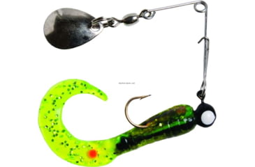 Image of Betts Spin Curl Tail Lure, Chartreuse Crawfish Glitter, 1/16oz, 2in, 022CT-39N