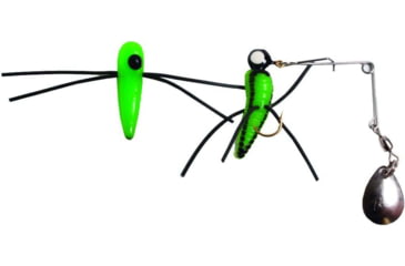 Image of Betts Spin Grunts Grub Lure, Catalpa/Black Stripes, 1/32oz, 1in, 021GRRL-21N