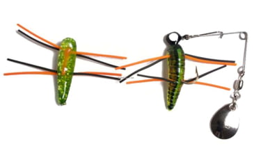 Image of Betts Spin Grunts Grub Lure, Chartreuse Crawfish Glitter, 1/32oz, 1in, 021GRRL-39N