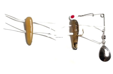 Image of Betts Spin Grunts Grub Lure, Cricket/Black Legs, 1/32oz, 1in, 021GRRL-49N