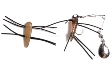 Image of Betts Spin Grunts Grub Lure, Cricket/White Legs, 1/32oz, 1in, 021GRRL-50N