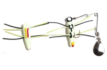 Image of Betts Spin Grunts Grub Lure, White Coachdog, 1/32oz, 1in, 021GRRL-42N