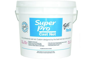 Image of Betts Super Pro Mono Cast Net 8' 5/8&quot; Mesh 1.4Lb Lead per Ft Bucket, 19-8