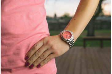Image of Bia Rosie Dive Watches, Pink Dial, Ss Link Bracelet, Steel, One Size, B2009