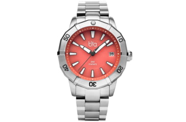 Image of Bia Rosie Dive Watches, Pink Dial, Ss Link Bracelet, Steel, One Size, B2009