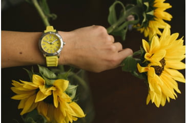 Image of Bia Rosie Dive Watches, Yellow Dial, Yellow Strap, Steel, One Size, B2014