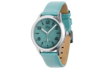 Image of Bia Suffragette Watches, Aqua Dial, Aqua Strap, Steel, One Size, B1010