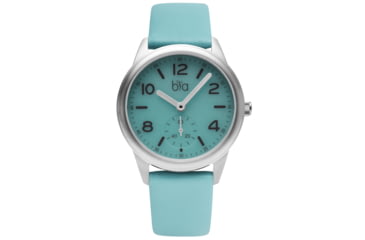 Image of Bia Suffragette Watches, Aqua Dial, Aqua Strap, Steel, One Size, B1010