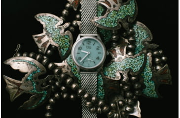 Image of Bia Suffragette Watches, Aqua Dial, Ss Mesh Bracelet, Steel, One Size, B1009