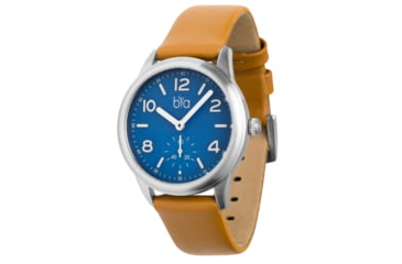 Image of Bia Suffragette Watches, Blue Dial, Tan Strap, Steel, One Size, B1004