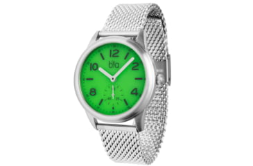 Image of Bia Suffragette Watches, Green Dial, Ss Mesh Bracelet, Steel, One Size, B1006