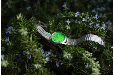 Image of Bia Suffragette Watches, Green Dial, Ss Mesh Bracelet, Steel, One Size, B1006