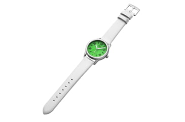 Image of Bia Suffragette Watches, Green Dial, White Strap, Steel, One Size, B1007