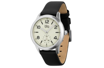 Image of Bia Suffragette Watches, Ivory Dial, Black Strap, Steel, One Size, B1019