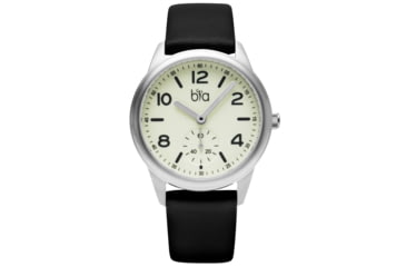 Image of Bia Suffragette Watches, Ivory Dial, Black Strap, Steel, One Size, B1019