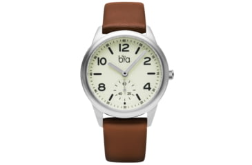 Image of Bia Suffragette Watches, Ivory Dial, Brown Strap, Steel, One Size, B1020