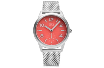 Image of Bia Suffragette Watches, Pink Dial, Ss Mesh Bracelet, Steel, One Size, B1015