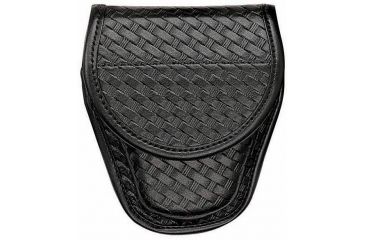 Image of Bianchi 7900 Covered Cuff Case - Plain Black, Brass 22180