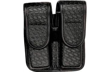 Image of Bianchi 7902 Double Mag Pouch - Basket Black, Brass 22195
