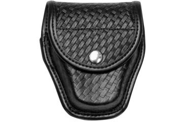 Image of Bianchi 7917 Double Cuff Case - Plain Black, Brass 22198