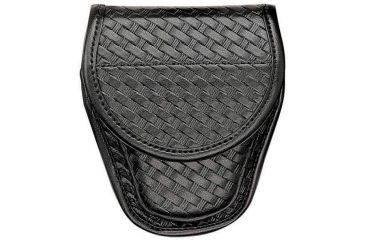 Image of Bianchi 7918 Hiatt's UL-1 Cuff Case - Plain Black, Brass 23855