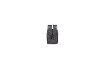 Image of Bianchi 7944 Slimline Double Mag Pouch, Basketweave Black w/ Chrome Snap, Beretta &amp; Similar
