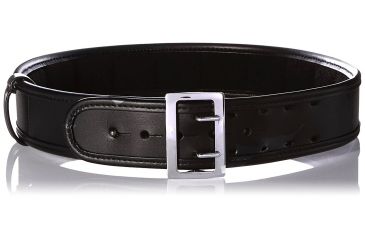 Image of Bianchi 7965 ErgoTek Sam Browne Belt - Plain Black, Chrome, Waist Size 28-30in, 22419