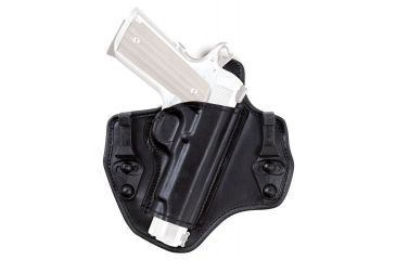 Image of Bianchi Allusion Model 135 Suppression IWB Tuckable Leather Holster, Left Hand, Glock 43, Black 26933