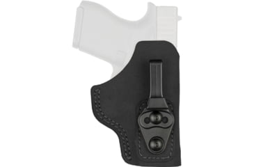 Image of Bianchi Model 6T Waistband Tuckable Holster, IWB, Glock 43, 43X, 48, Left Hand, Size 15, Black, 10759