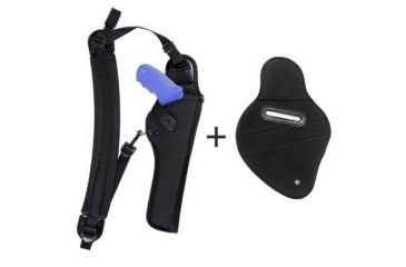 Image of Bianchi 4101 Ranger HuSH Right Hand Shoulder Holster w/ Bianchi 4101H Ranger HuSH System Flap