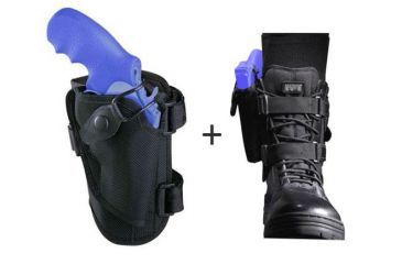 Image of Bianchi 4750 Ranger Triad Right Ankle Holster w/ Bianchi 4751 Triad Leg Extender