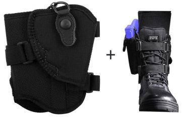 Image of Bianchi 4750 Ranger Triad Right Hand Ankle Holster w/ Bianchi 4751 Triad Leg Extender