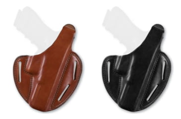 Image of Bianchi Shadow II 3 Slot Pnacake Holster, Black, Tan