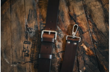 Image of Bieling Leather Co. Classic Leather Rifle Sling, Dark Brown, 36 - 42in, BLC0002