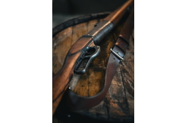Image of Bieling Leather Co. Classic Leather Rifle Sling, Dark Brown, 36 - 42in, BLC0002