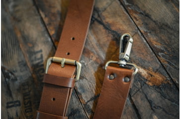 Image of Bieling Leather Co. Classic Leather Rifle Sling, Medium Brown, 36 - 42in, BLC0003