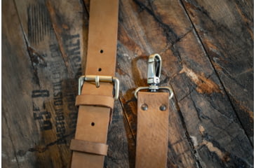 Image of Bieling Leather Co. Classic Leather Rifle Sling, Nubuck Natural, 36 - 42in, BLC0004