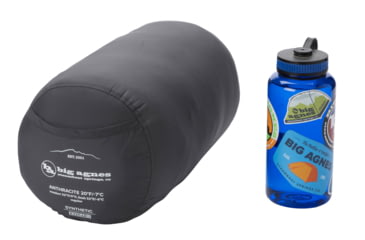 Image of Big Agnes Anthracite 30 FireLine Pro Recycled Sleeping Bag, Olive Night/Chinois Green, Regular, BTMA30RL26