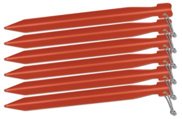 Image of Big Agnes 8in Tent Stakes - 6 Pack, Red, 8in, ASTAKEPK819