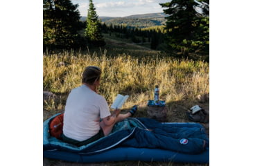 Image of Big Agnes Boundary Deluxe Insulated Sleeping Pad, Gibralter Sea, 25x78, Wide, Long, PBDIWL23