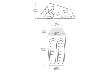 Image of Big Agnes C Bar 2 Tent, Vetiver, TCB226